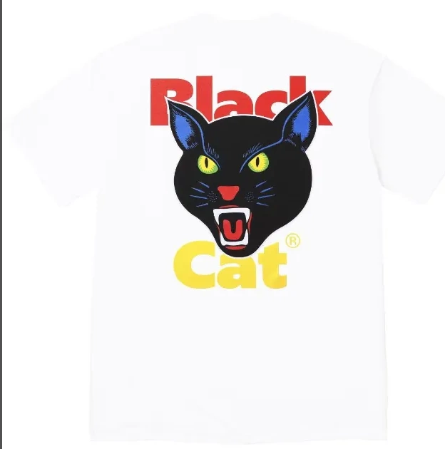 XL L White M Black Black 24 Cat BLACK TEE CAT and S 0712